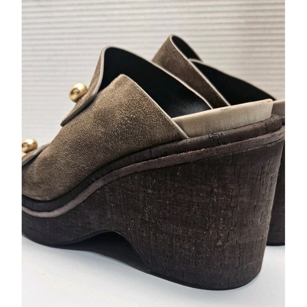 Rag & Bone Wedge‎ Sandals Womens 37.5 Leather New York Support Comfort Classic